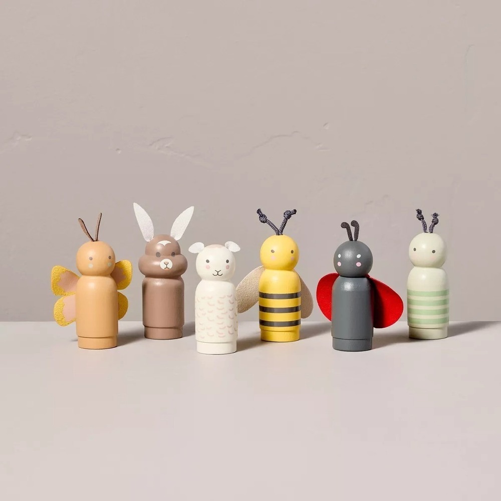 Toy Spring Peg Pals Wooden Animal Set 6pc – Hearth & Hand Magnolia, Target 2025